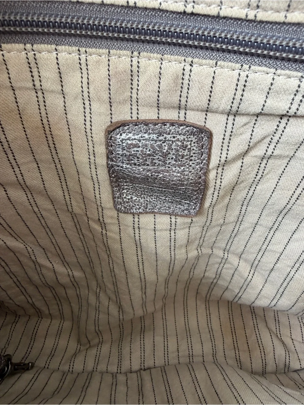 Frye Melissa Tote Ice Grey Leather Women’s Shoulder Bag